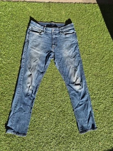 Lucky Brand Distressed 34 Slim Stressed Mens Pants - Picture 1 of 10
