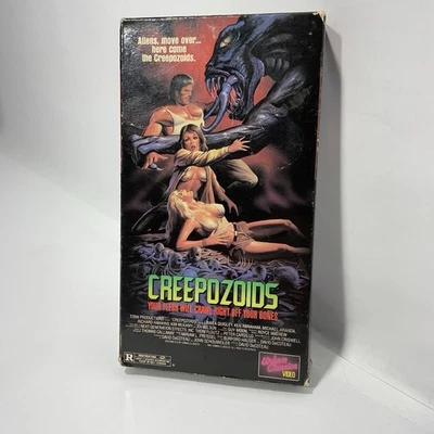 Creepozoids 1987 Cult Video VHS 80s Horror Linnea Quigley Tested Works - Image 1 of 3