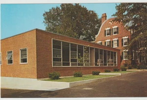 Postal vintage de plástico cromado Bryant College, Providence sin publicar - Imagen 1 de 2
