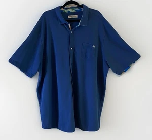 Tommy Bahama IslandZone Hombres 3XLT Supima Algodón y Poliéster Reciclado Azul Trópico - Imagen 1 de 9