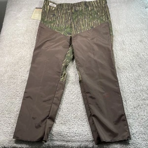 Vtg Redhead Pants Mens 44x32 Brush Camo Brown Green Leaves Bark Realtree Ripstop - Picture 1 of 15