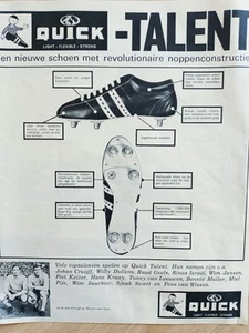 1967 Johan Cruyff Piet Keizer Advert Quick Shoes "12×"10 Ajax Amsterdam Cruijff  - Picture 1 of 7