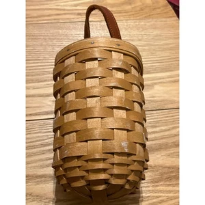 Longaberger 2002 Small Gatehouse Basket w/Leather Handle - Picture 1 of 9