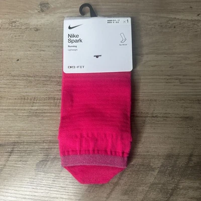 NUEVO CON ETIQUETAS Nike Mujeres Chispa Ligero No Show Correr Calcetines Rosa Talla Mediana (DA3589-667) Foto 1 de 4