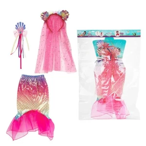 Toi-Toys Kinderkostüm Verkleidungsset Meerjungfrau (Kleid, Diadem, Zauberstab) - Bild 1 von 5