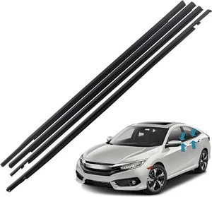 Weatherstrip Window Seal Car Window Moulding TrimCompatible With2016-2021 Civic - Picture 1 of 6