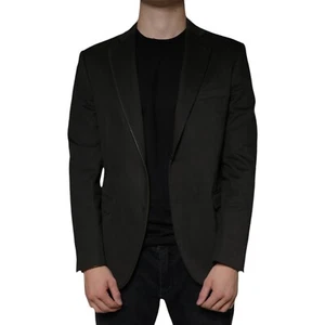 TONELLO Blazer Black Single Breasted Men Dress Formal Coat IT50/US40/L 620usd - Picture 1 of 10