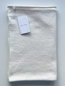 100% reines Kaschmir John Laing asymmetrischer Poncho weiß weiß/ecru UVP 499£ - Bild 1 von 6