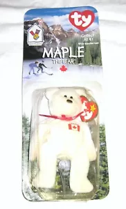 Maple The Bear-1996 McDonalds Ty Beanie Baby con rari errori 1993, OakBrook - Foto 1 di 5
