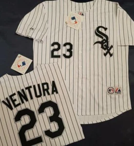 1630 Hombres Majestuosos Chicago White Sox ROBIN VENTURA Camiseta de béisbol blanca P/S Nuevo - Imagen 1 de 1