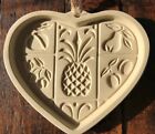 Pampered Chef 2001 Hospitality Heart Cookie Mold Pineapple Design