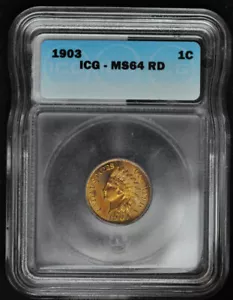 Centavo Indian Head 1903 - ICG MS64 R - Imagen 1 de 4