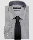 $75 Nick Graham Men's Modern-Fit Gray Neck-Tie Dress Shirt Size 15.5 32/33