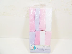 Baby Washcloths Infant Boys Girls Pink or Blue Face Towels Newborn Infants Child - Picture 1 of 7