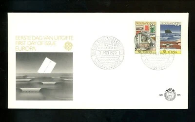 Postal History Netherlands FDC #587-588 Europa stamp on stamp radio morse 1979 - Image 1 of 2