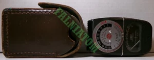 Medidor de exposición vintage General Electric tipo DW-68 con estuche de cuero - Imagen 1 de 4