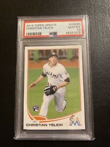 CHRISTIAN YELICH 2013 Topps Update US290 RC Rookie PSA 10 GEM MINT