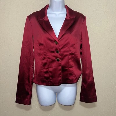 BLUGIRL FOLIES RED BLAZER TOP SZ IT 44 NEW - Image 1 of 4