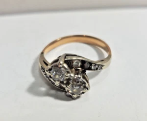 Vintage Diamonds, 14 Kt Gold Ring, Size 10, 5g - Picture 1 of 7