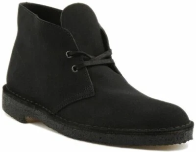 CLARKS ORIGINALS Desierto Botas Hombre Dos Orificios Chukka Azul Marino Talla 7- - Imagen 1 de 4