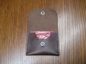 Braune Leder Kondom Geldbörse / Etui - Bild 1 von 2