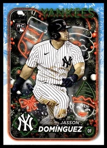 2024 Topps Holiday JASSON DOMINGUEZ RC #H75 - Picture 1 of 2