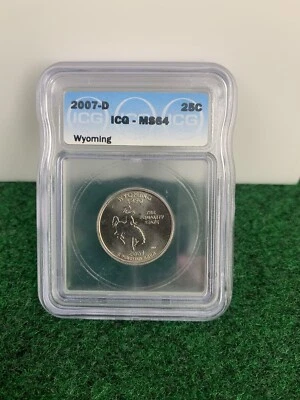 2007-D ICG-MS64 Wyoming State Quarter - Image 1 of 4