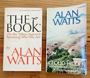 🍒 Alan Watts Vintage LOT The Book: Taboo & Cloud-Hidden Mountain Journal 🍒 - Picture 1 of 2