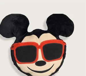 Disney Mickey Mouse Emoji Pillow Stuffed Plush Shades/Sun Glasses Red - Picture 1 of 6