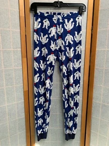 Hanna Andersson Pajama Bottoms Youth Size 12  Abominable Snowman Cotton - Picture 1 of 8
