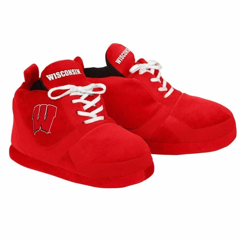 NCAA Wisconsin Badgers Sneaker Slippers Size Extra Large, 13, 14 Cover