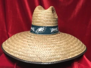 NFL Philadelphia Eagles Unisex Fisherman,lifeguard,Gardening,Coaches Straw Hat - Picture 1 of 7