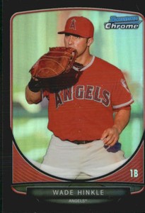 2013 Bowman Chrome Prospects Black Refractors Card #BCP57 Wade Hinkle /99