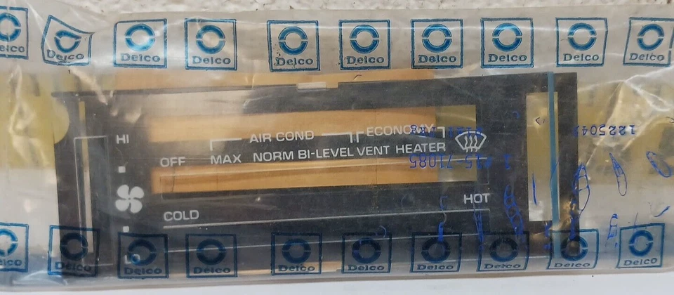 New OEM GM AC Delco Dial Face Plate 1225045 1980-82 Pontiac Phoenix (157.5) - Image 1 of 4