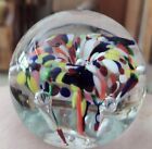 Controlled 6 Bubble Bart Zimmerman Heavy 3" Multicolored Brilliant Paperweight 