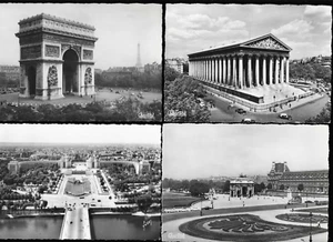 Paris France Lot of 7 1950's Black & White Real Picture Postcards 3Yvon 4Chantal - Bild 1 von 4