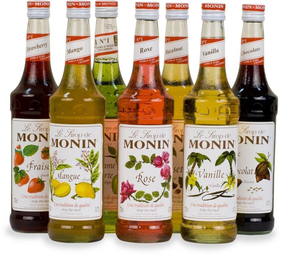 Monin Coffee Syrups - 1 Litre Bottles - as used by Costa Coffee - Select Flavour - Image 1 of 1
