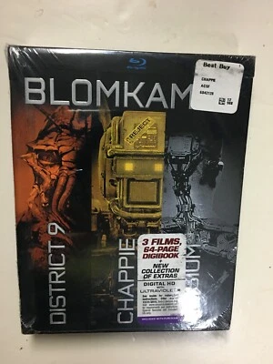 Chappie/District 9/Elysium (Blu-ray Disc, 2015, 3-Disc Set) NEW Digibook - Image 1 of 2