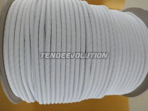 GUMMISEIL 8 MM ZOPFSEIL WEISS FÜR SEGELTÜCHER NAUTISCHE PLANEN 25 METER SCHNUR - Bild 1 von 4