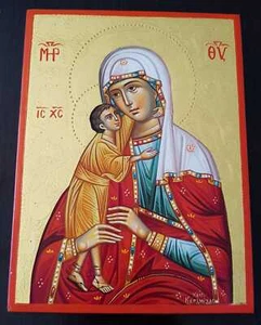 Maria Mutter Gottes Ikone Gottesmutter Jesus Kind Icon Madonna Mother of God - Picture 1 of 3