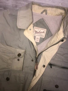 Chaqueta de bombardero Woolrich vintage para hombre L ligera ventilada Fieldstone caqui - Imagen 1 de 15