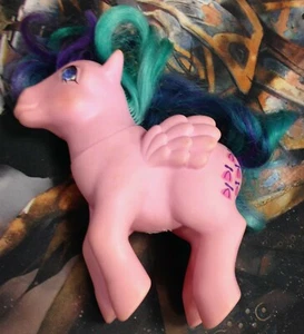 Vintage 1985 G1 My Little Pony Twinkle Gem Eye Whizzer Pink Pegasus Hasbro - Picture 1 of 4