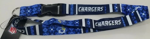 Los Angeles Chargers Football NFL Holiday Ugly Sweater Lanyard Key Ring Keychain Cover
