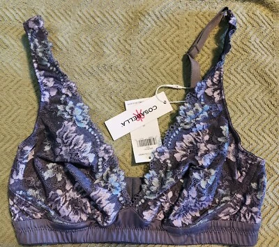 NUEVO COASBELLA Savona Sujetador Pequeño Púrpura Gris Nuevo Con Etiquetas Foto 1 de 2