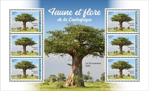 CENTRAFRICA 2024 MS6V - BAOBAB TREE TREES ARBRE ARBRES - MNH - Picture 1 of 1
