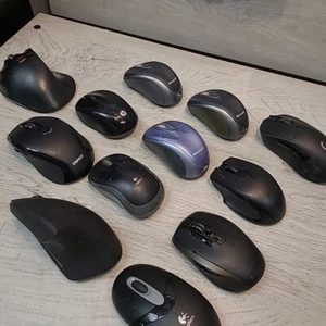 Computer Laptop Mouse Lot Of 12 For Parts Only HP Anker Logitech Wireless - Picture 1 of 8