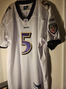 Joe Flacco Baltimore Ravens Jersey #5 - White Size 56 - Picture 1 of 2