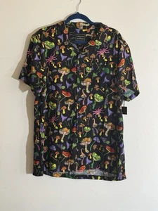 Delusions Of Grandeur Psychedelic Mushroom Shirt BNWT Size Large Festival Summer - Picture 1 of 5