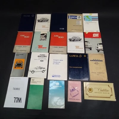 Blocco libretti uso e manutenzione misti Audi,Wrangler,Cadillac,Lancia. Mediocri - Immagine 1 di 3