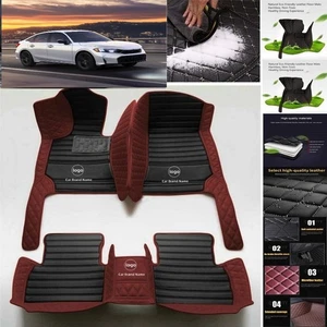 For Honda Civic Car Floor Mats Custom Waterproof Luxury Carpets Auto Liner - Imagen 1 de 29